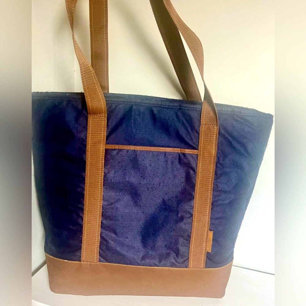 Arctic Zone Faux leather & canvas Insulated oversized mega tote bag Carry All